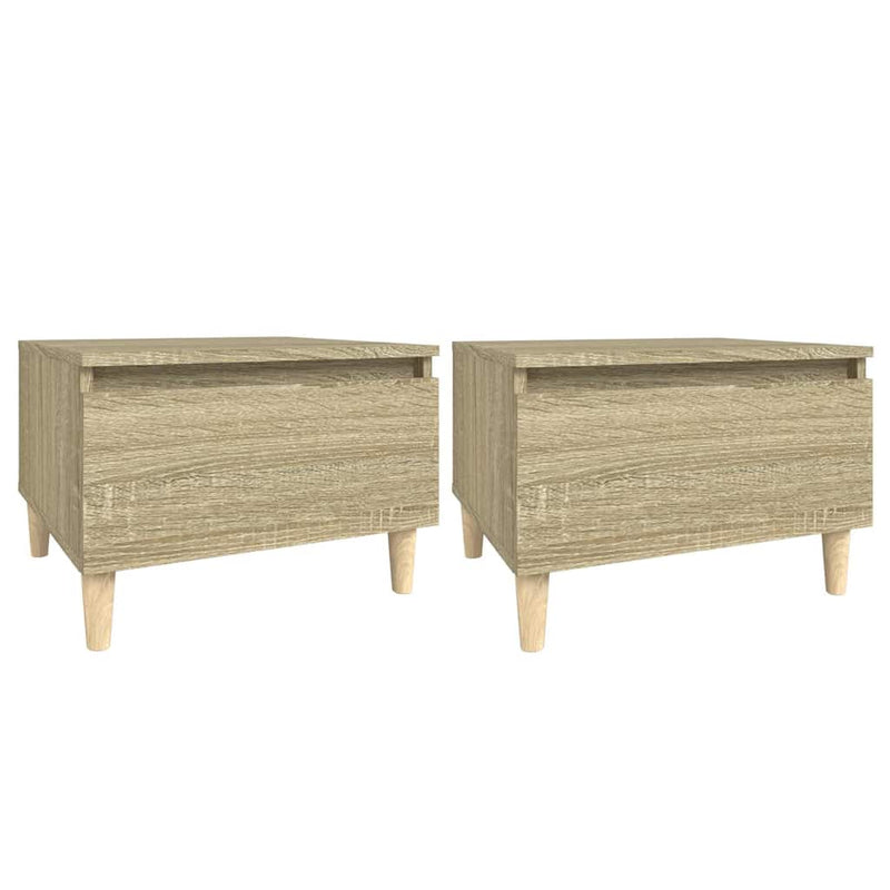 Mese laterale 2 buc. stejar sonoma 50x46x35 cm lemn compozit