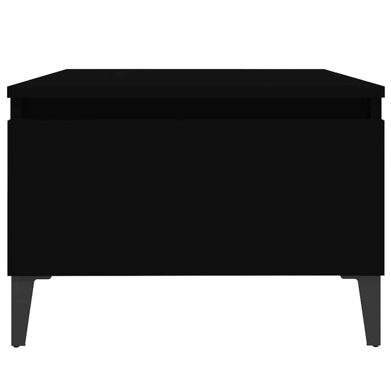 Mese laterale, 2 buc., negru, 50x46x35 cm, lemn compozit