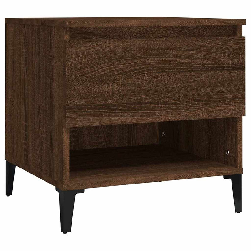 Mese laterale 2 buc. stejar maro 50x46x50 cm lemn compozit