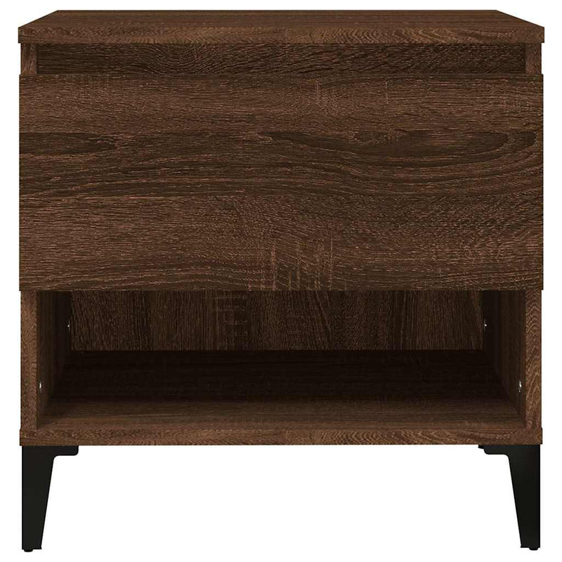 Mese laterale 2 buc. stejar maro 50x46x50 cm lemn compozit