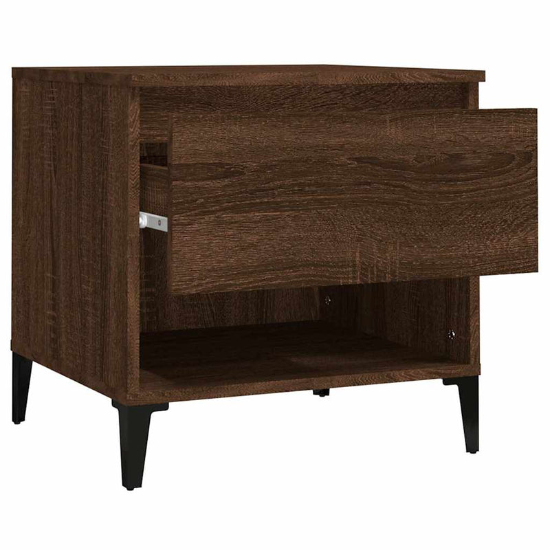 Mese laterale 2 buc. stejar maro 50x46x50 cm lemn compozit
