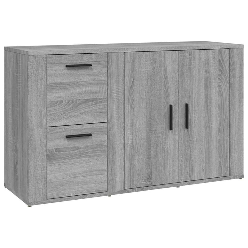 Servantă, gri sonoma, 100x33x59,5 cm, lemn compozit