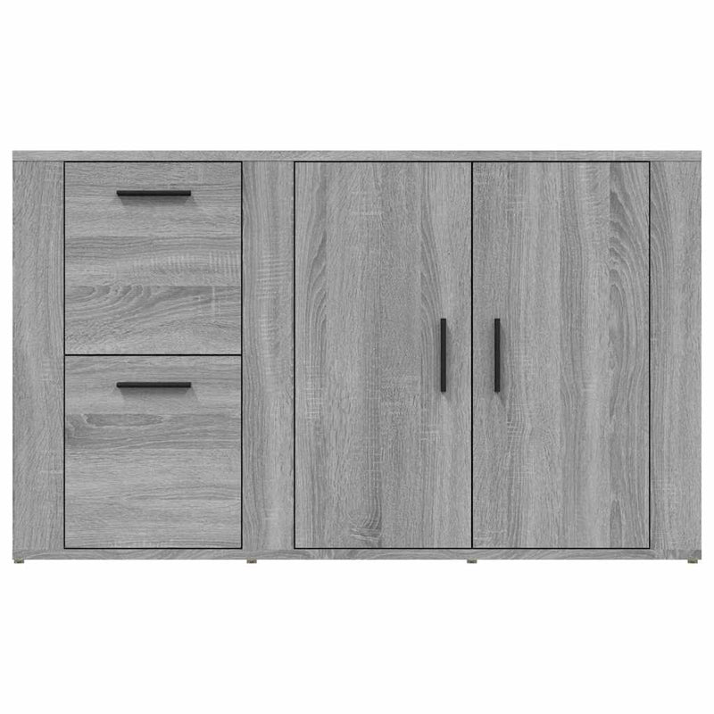Servantă, gri sonoma, 100x33x59,5 cm, lemn compozit