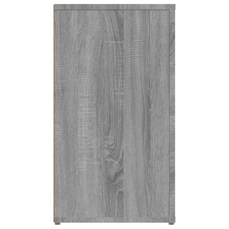 Servantă, gri sonoma, 100x33x59,5 cm, lemn compozit