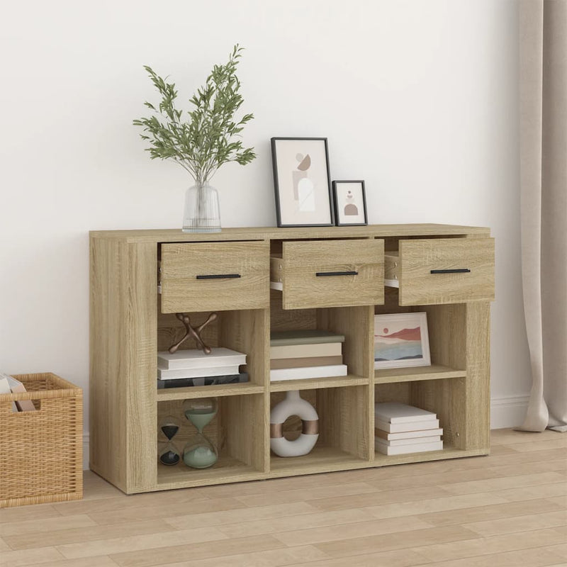 Servantă, stejar sonoma, 100x30x59,5 cm, lemn compozit