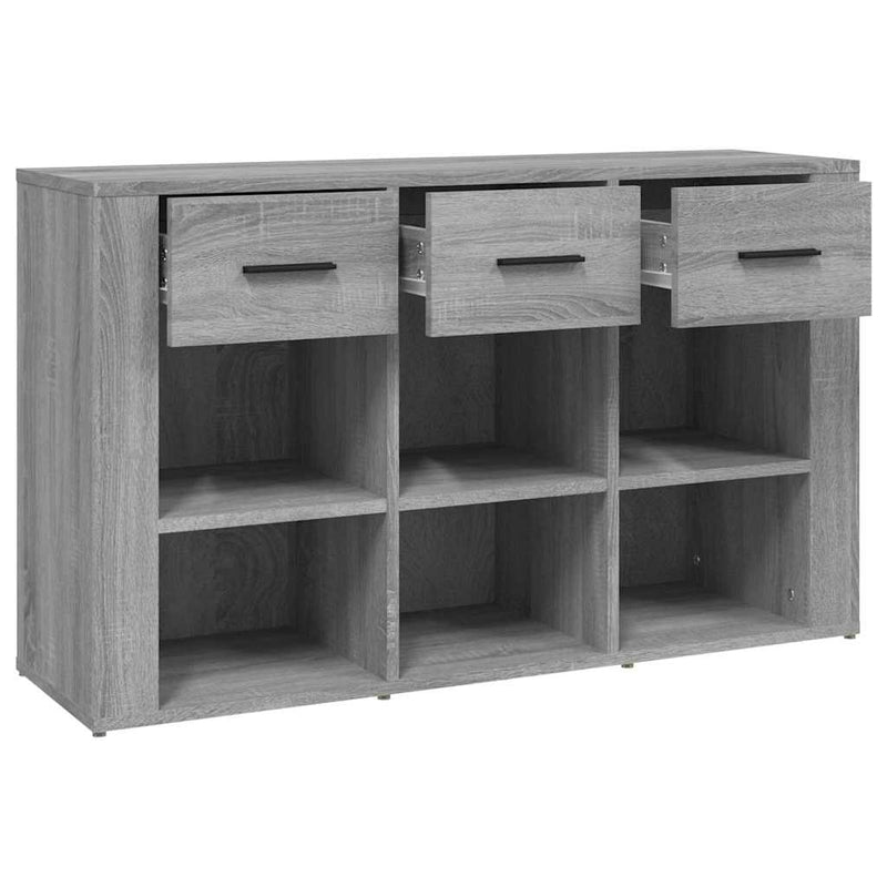 Servantă, gri sonoma, 100x30x59,5 cm, lemn compozit