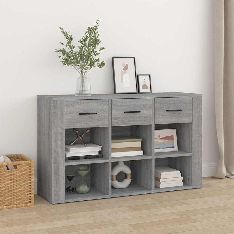 Servantă, gri sonoma, 100x30x59,5 cm, lemn compozit