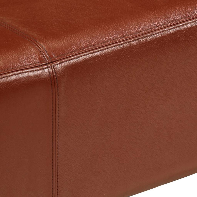 Bancă Bok gimnastică maro 110cm piele naturală/lemn masiv mango