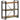 Bibliotecă cu 3 niveluri, 77x30x80 cm, lemn masiv reciclat/fier