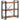 Bibliotecă cu 3 niveluri, 77x30x80 cm, lemn masiv reciclat/fier