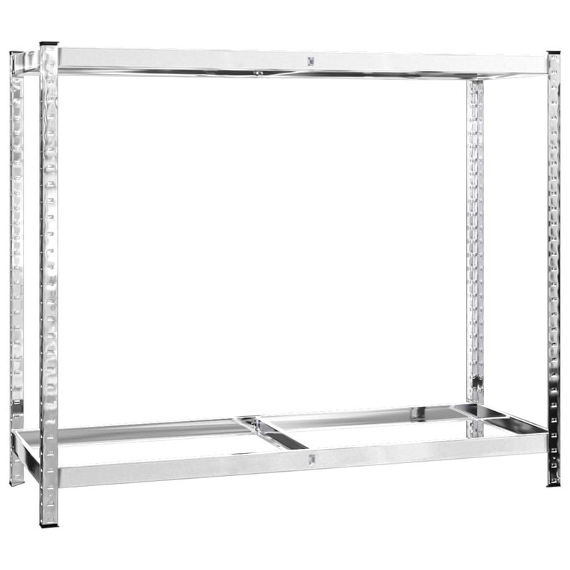 Rafturi anvelope 2 niveluri 4 buc. argintiu 110x40x110 cm oțel
