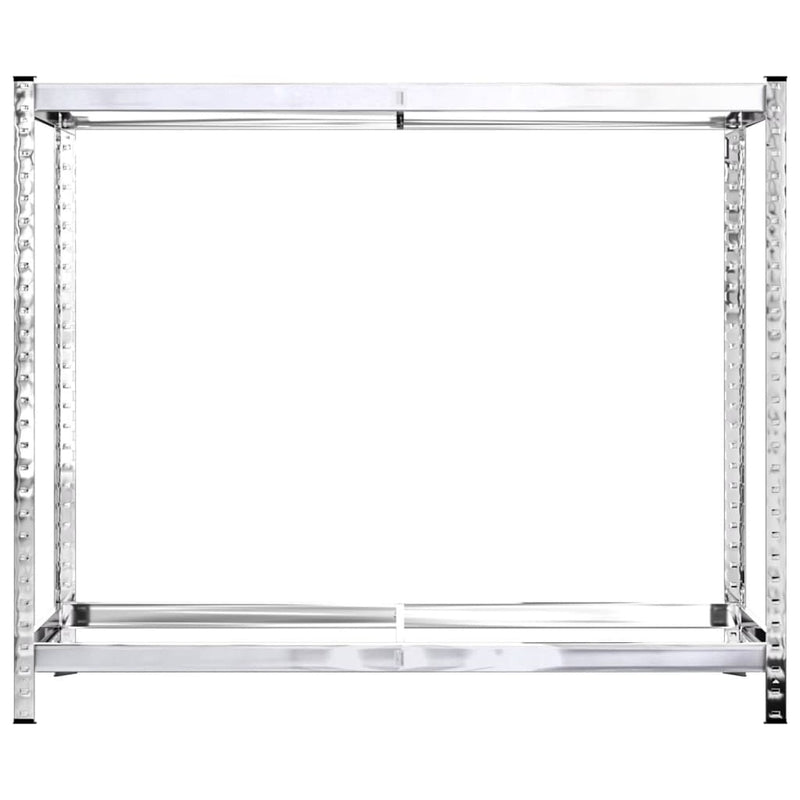 Rafturi anvelope 2 niveluri 4 buc. argintiu 110x40x110 cm oțel