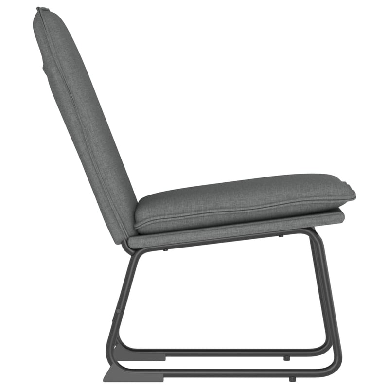 Scaun de relaxare, gri închis, 52x75x76 cm, material textil
