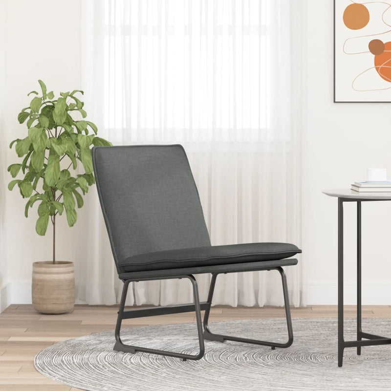 Scaun de relaxare, gri închis, 52x75x76 cm, material textil