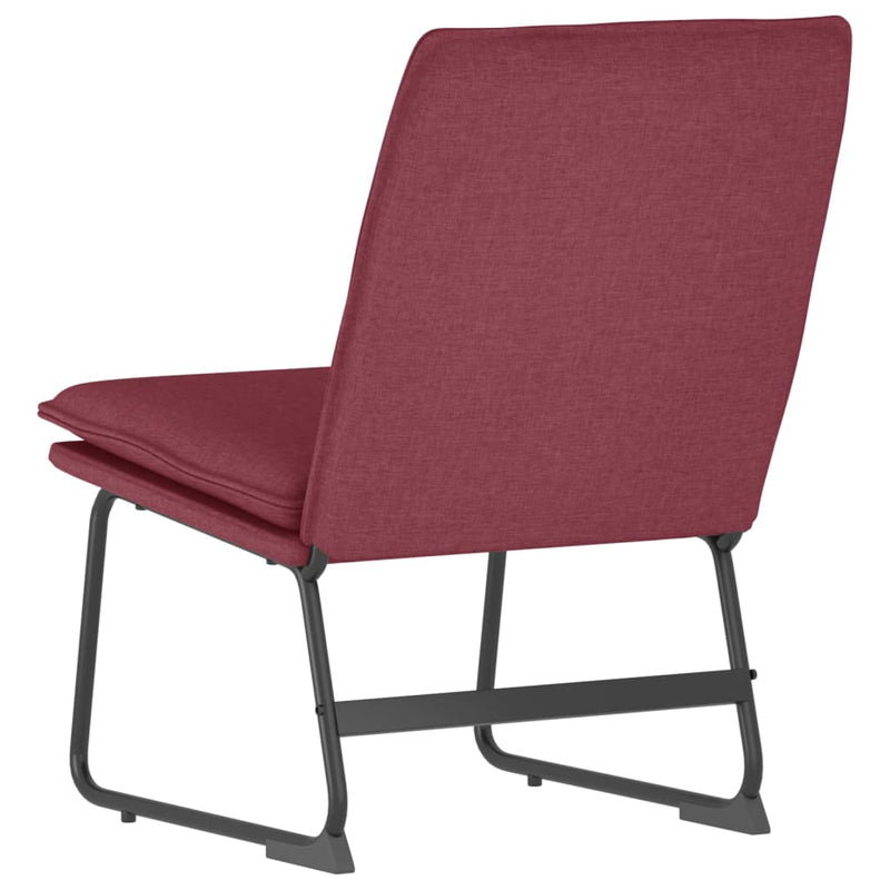 Scaun de relaxare, roșu vin, 52x75x76 cm, material textil