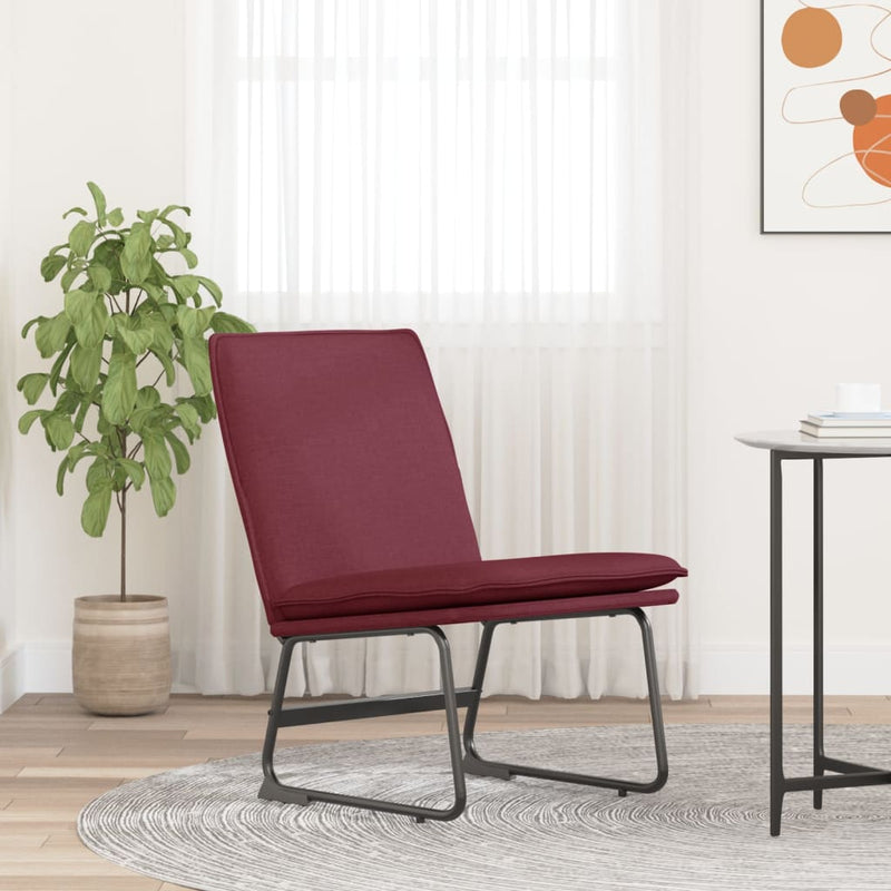 Scaun de relaxare, roșu vin, 52x75x76 cm, material textil