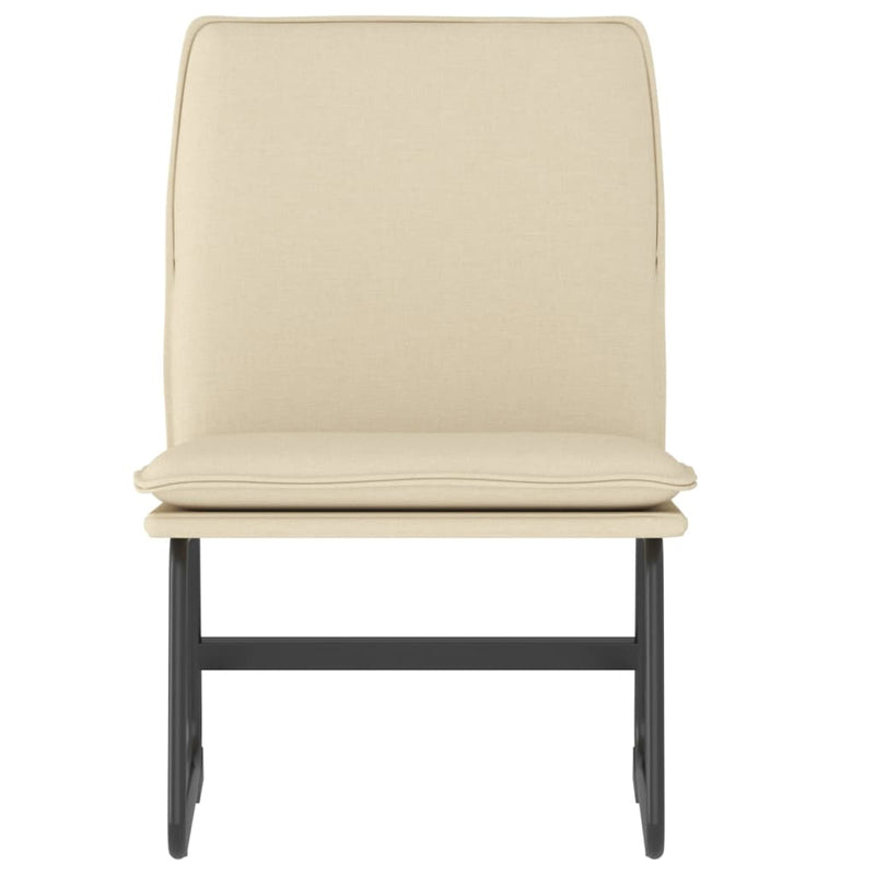 Scaun de relaxare, crem, 52x75x76 cm, material textil