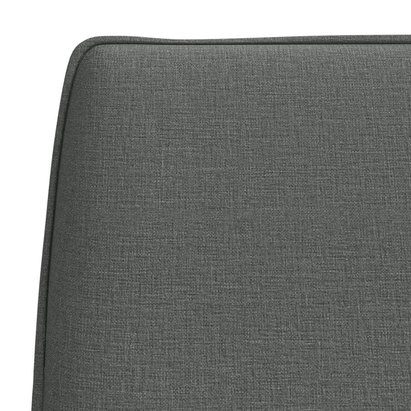 Bancă, gri închis, 100x75x76 cm, material textil