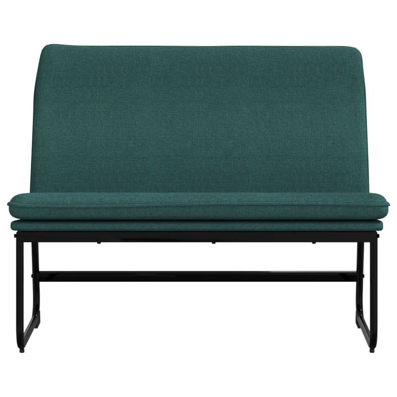 Bancă, verde închis, 100x75x76 cm, material textil
