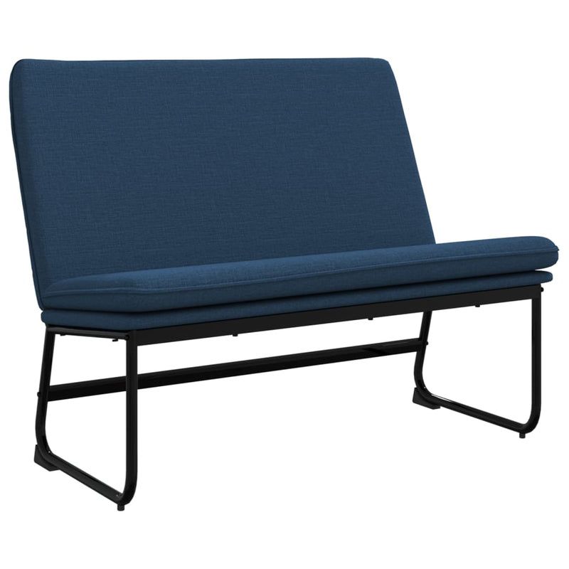 Bancă, albastru, 100x75x76 cm, material textil