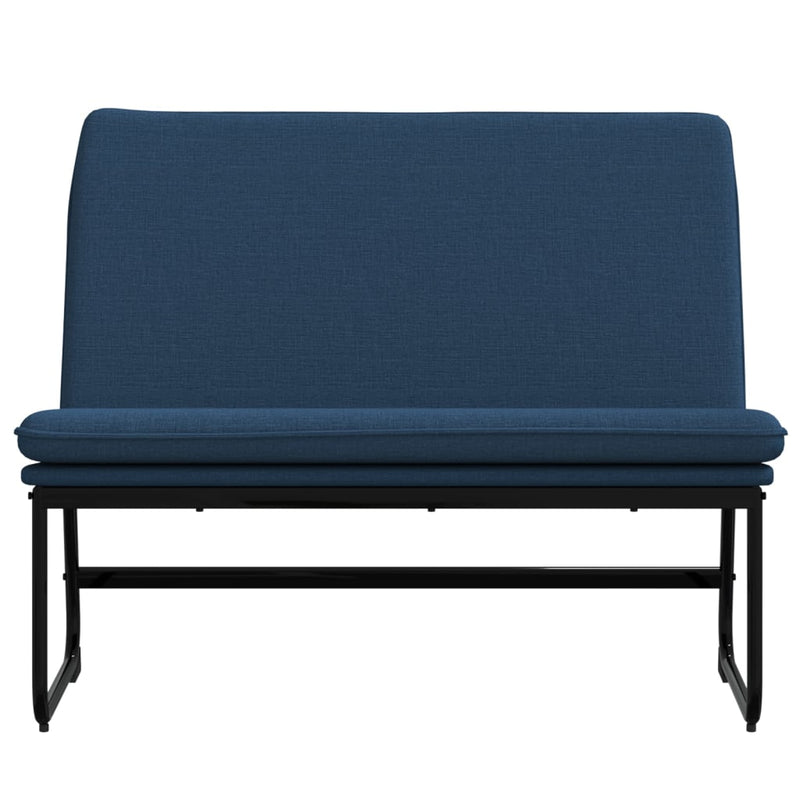 Bancă, albastru, 100x75x76 cm, material textil