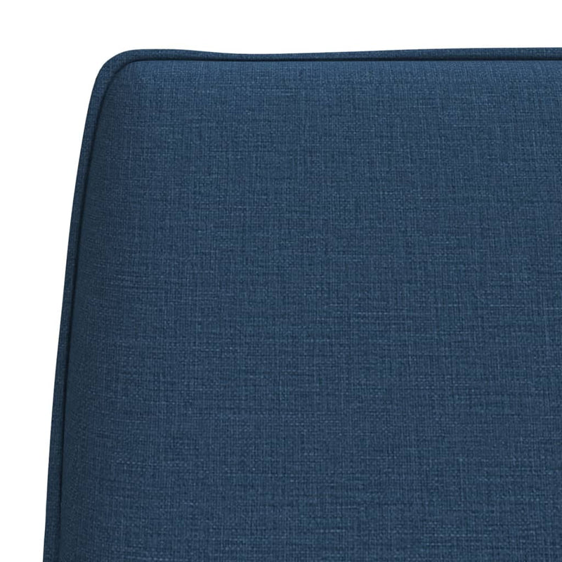 Bancă, albastru, 100x75x76 cm, material textil