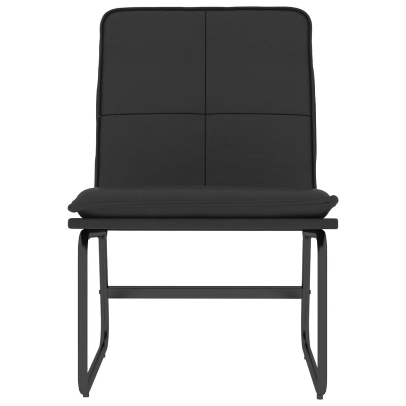 Scaun de relaxare, negru, 54x75x76 cm, piele artificială