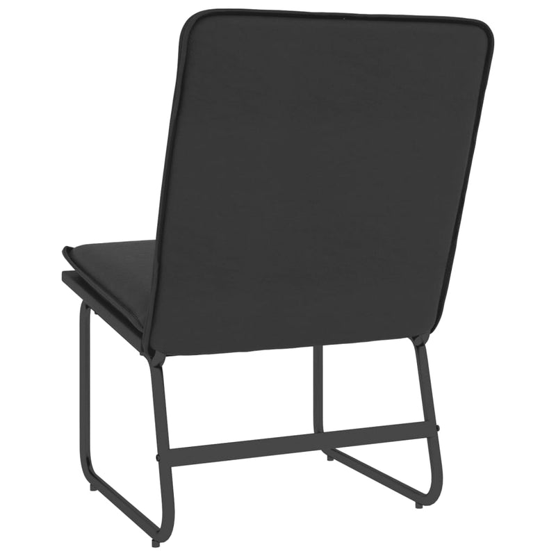 Scaun de relaxare, negru, 54x75x76 cm, piele artificială