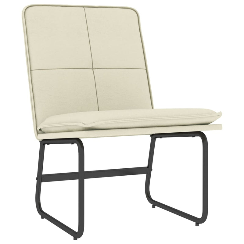 Scaun de relaxare, crem, 54x75x76 cm, piele artificială