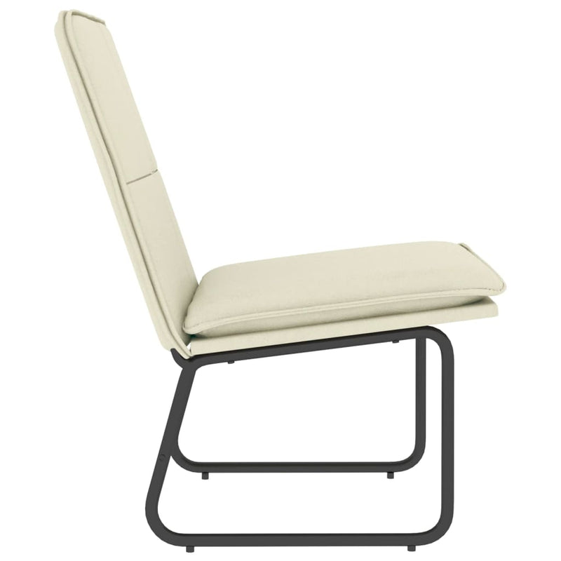 Scaun de relaxare, crem, 54x75x76 cm, piele artificială
