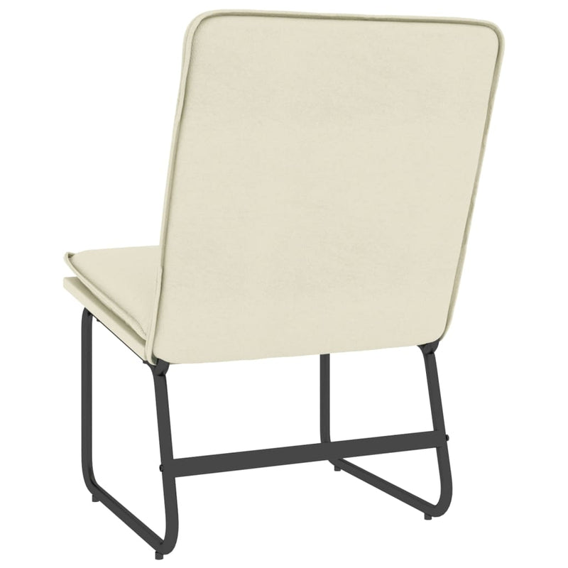 Scaun de relaxare, crem, 54x75x76 cm, piele artificială