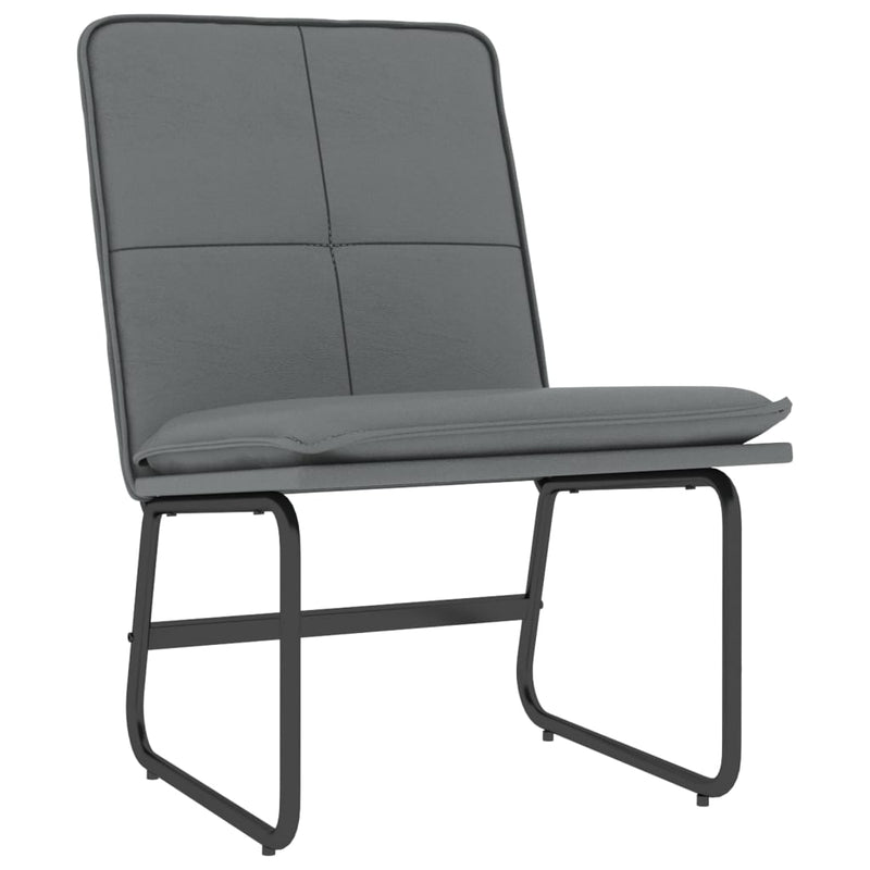 Scaun de relaxare, gri, 54x75x76 cm, piele artificială