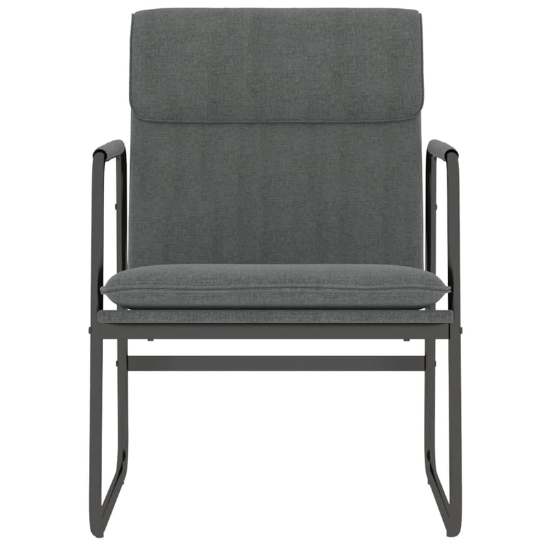 Scaun de relaxare, gri închis, 55x64x80 cm, material textil