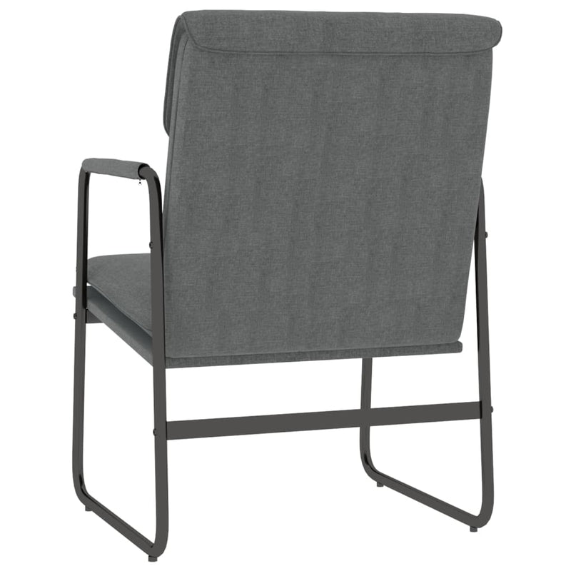 Scaun de relaxare, gri închis, 55x64x80 cm, material textil