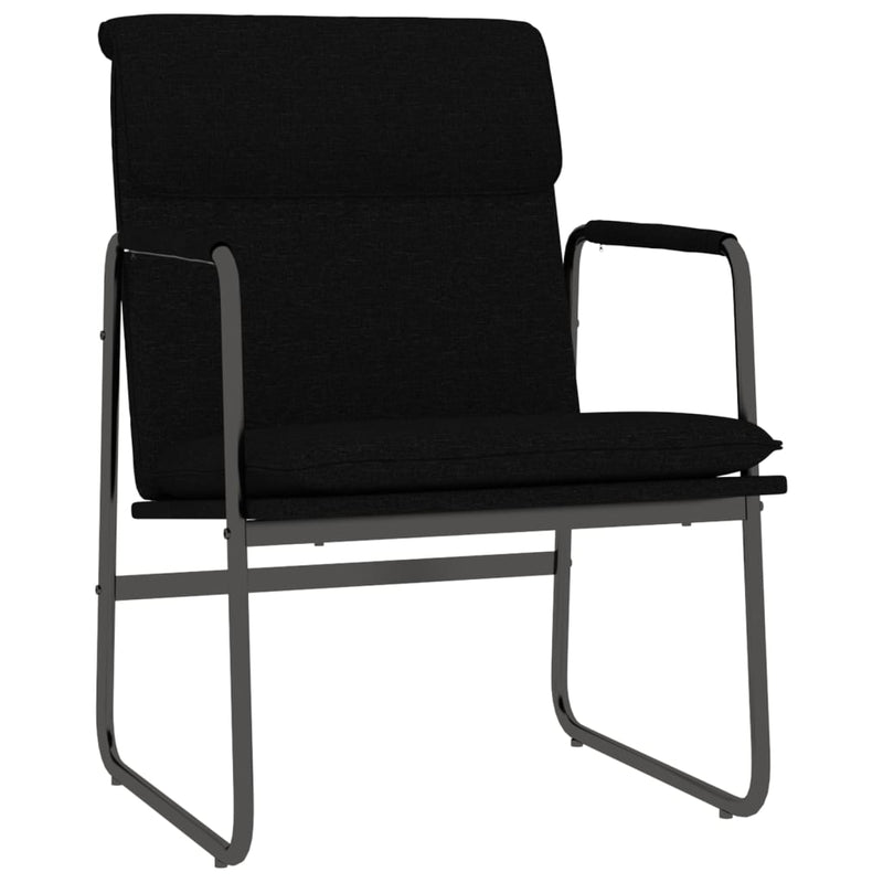 Scaun de relaxare, negru, 55x64x80 cm, material textil