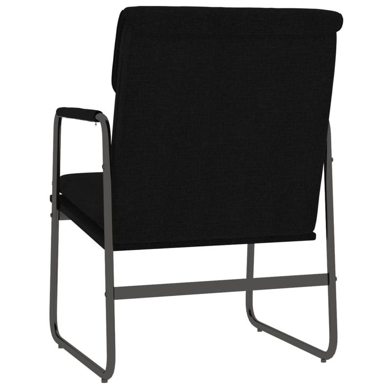 Scaun de relaxare, negru, 55x64x80 cm, material textil
