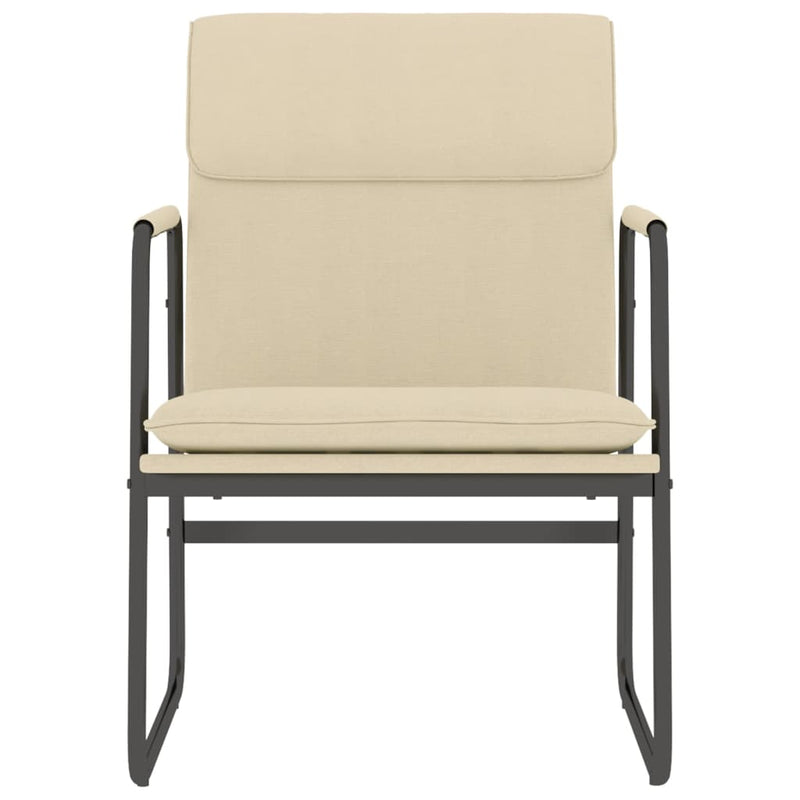 Scaun de relaxare, crem, 55x64x80 cm, material textil