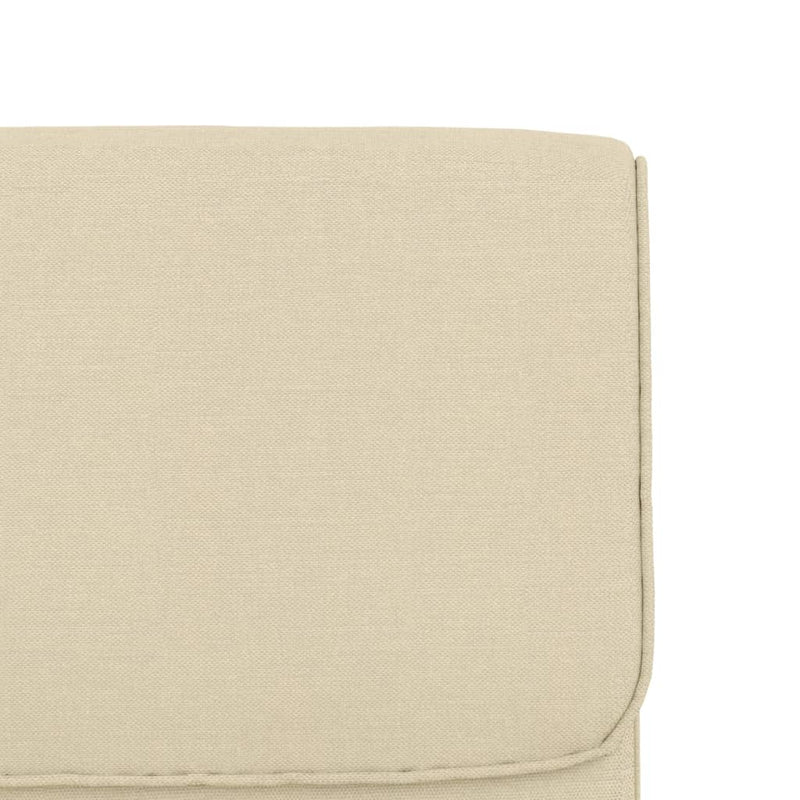 Scaun de relaxare, crem, 55x64x80 cm, material textil