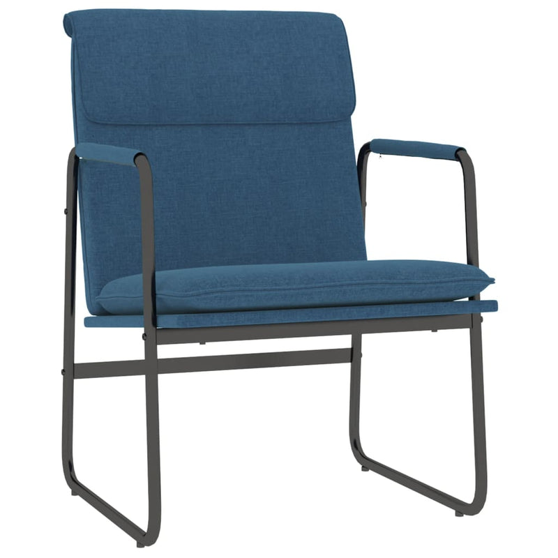 Scaun de relaxare, albastru, 55x64x80 cm, material textil