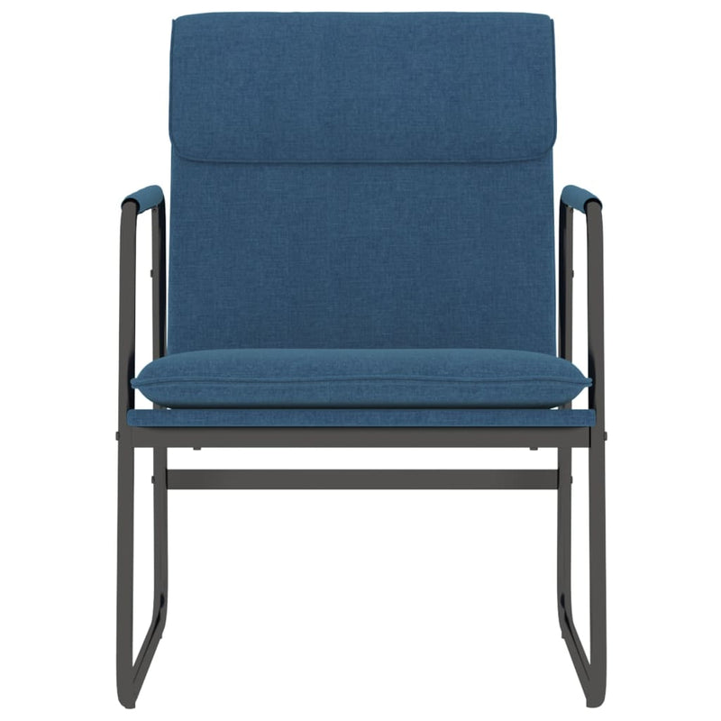 Scaun de relaxare, albastru, 55x64x80 cm, material textil