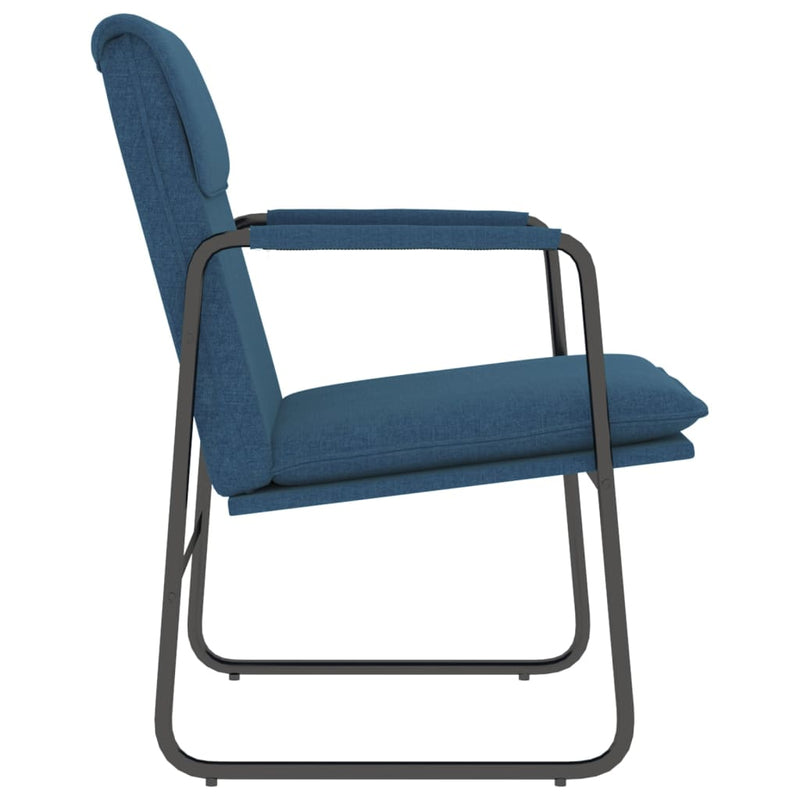 Scaun de relaxare, albastru, 55x64x80 cm, material textil