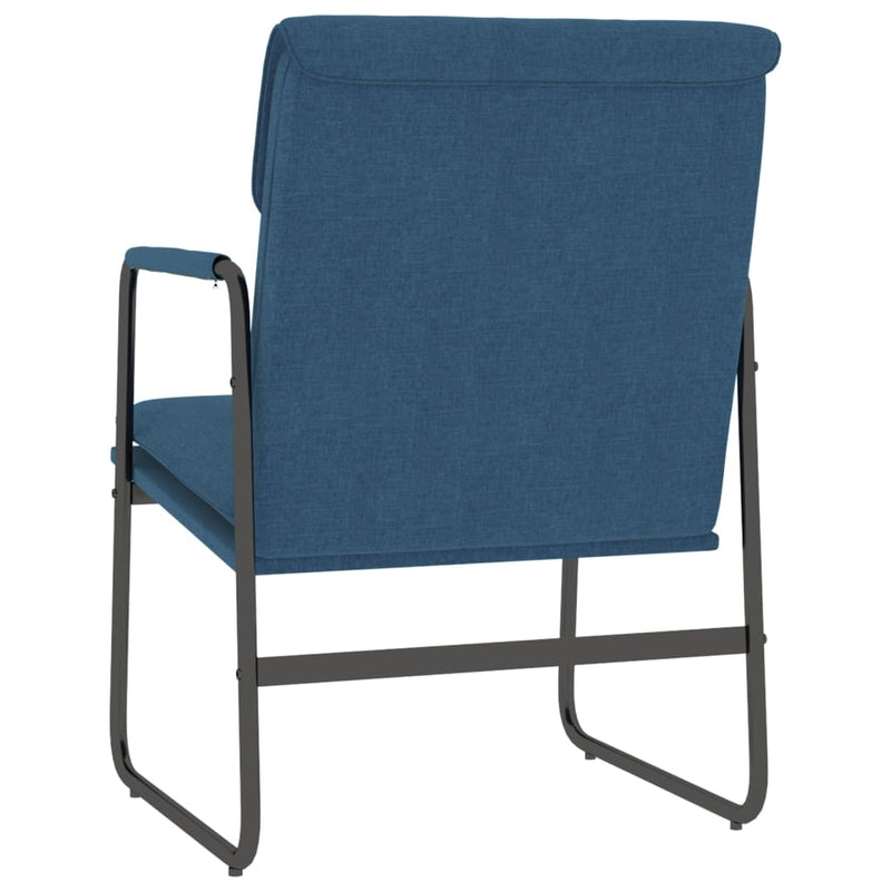 Scaun de relaxare, albastru, 55x64x80 cm, material textil
