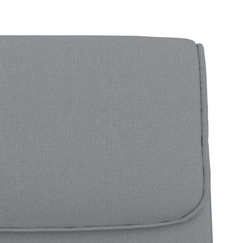 Bancă, gri deschis, 100x64x80 cm, textil