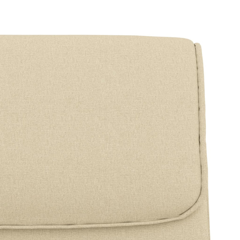 Bancă, crem, 100x64x80 cm, textil