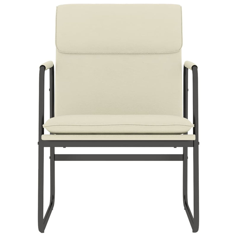 Scaun de relaxare, crem, 55x64x80 cm, piele artificială