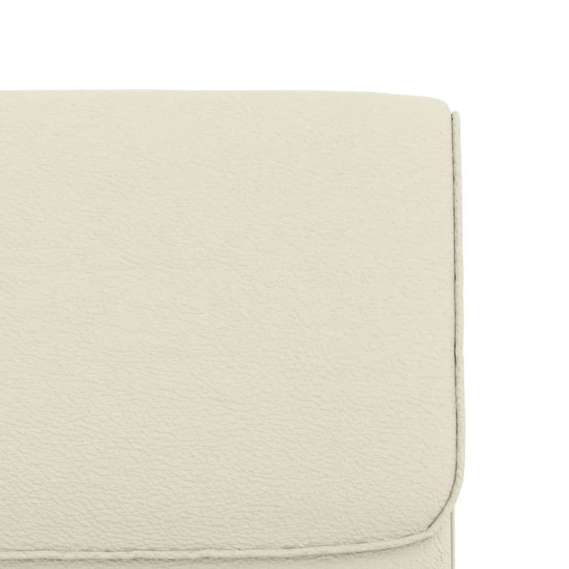 Scaun de relaxare, crem, 55x64x80 cm, piele artificială