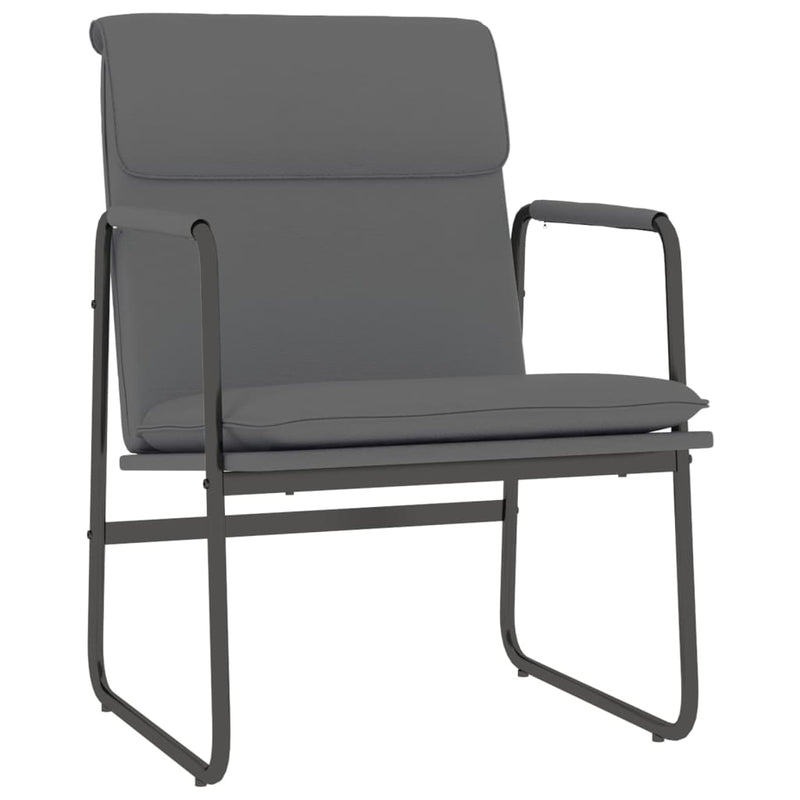 Scaun de relaxare, gri, 55x64x80 cm, piele artificială