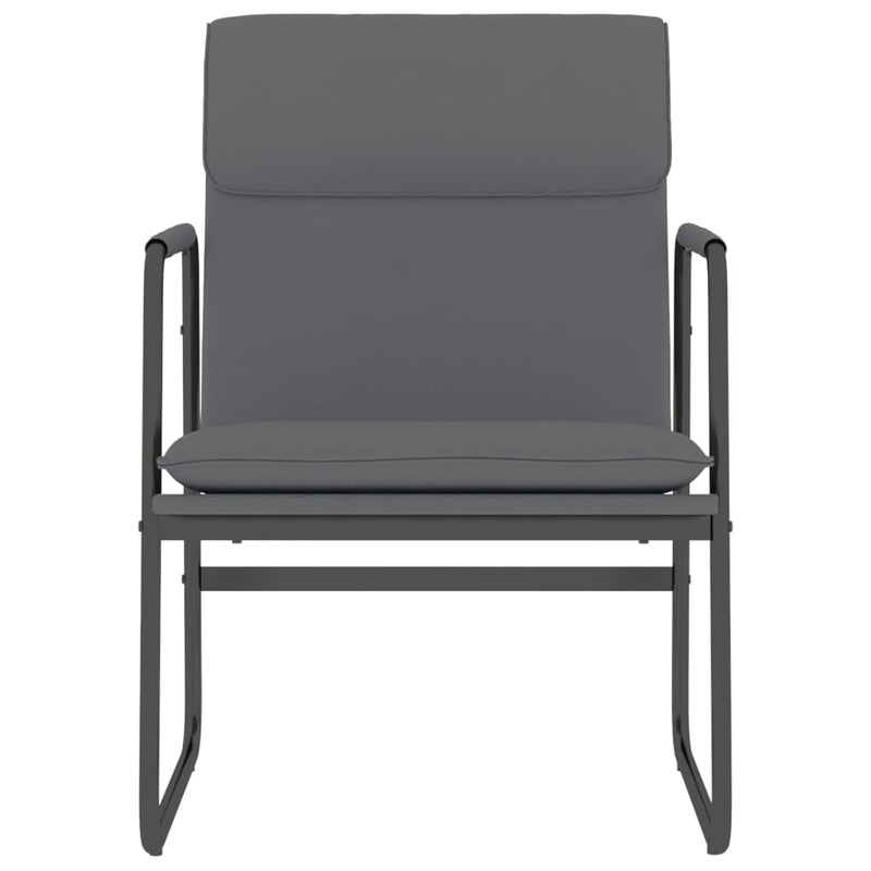 Scaun de relaxare, gri, 55x64x80 cm, piele artificială