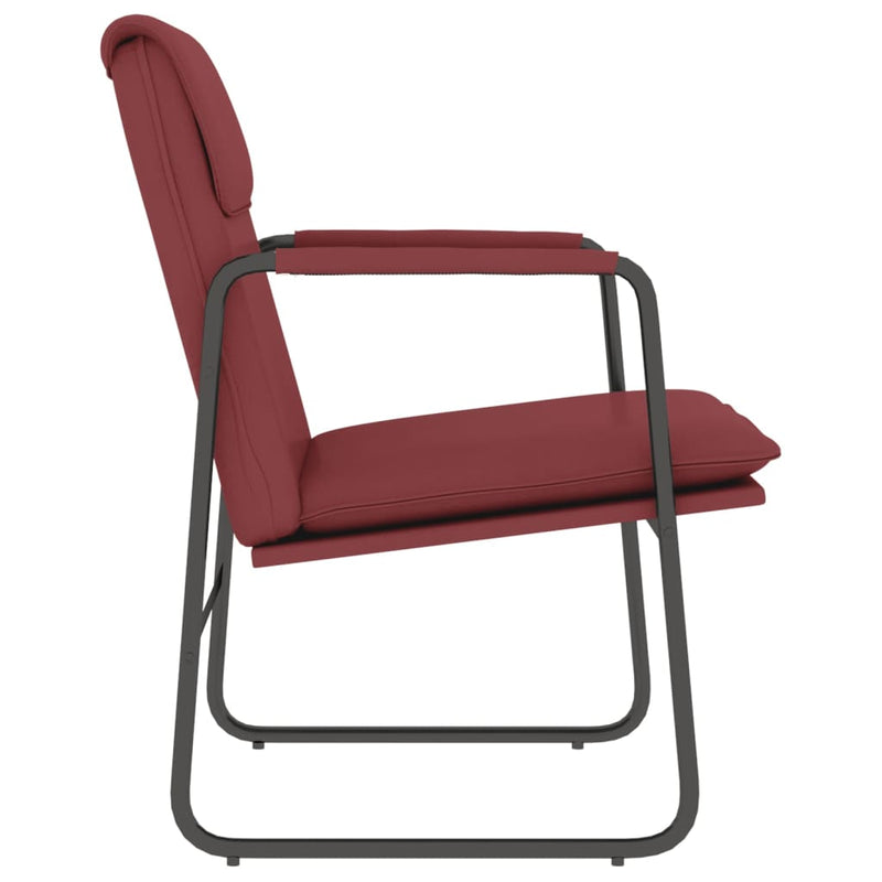 Scaun de relaxare, roșu vin, 55x64x80 cm, piele artificială
