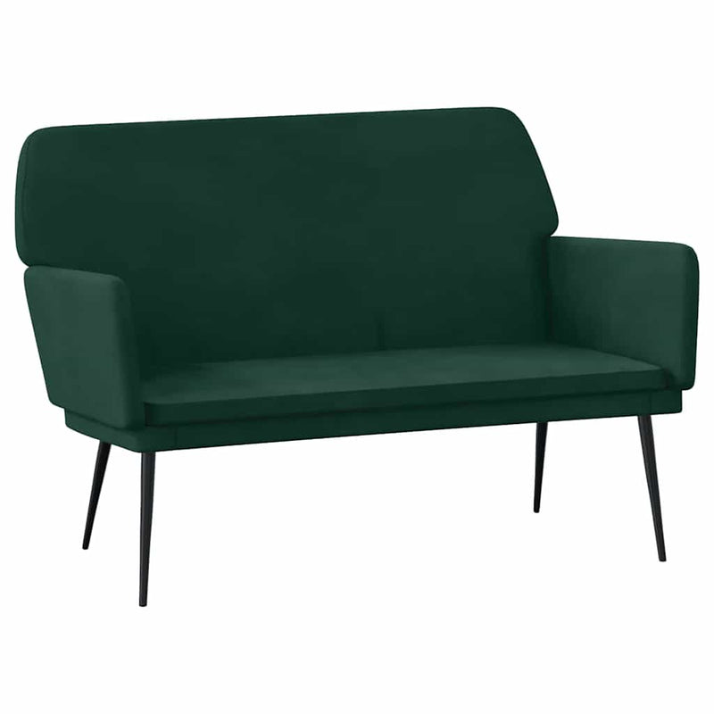 Bancă, verde închis, 108x79x79 cm, catifea